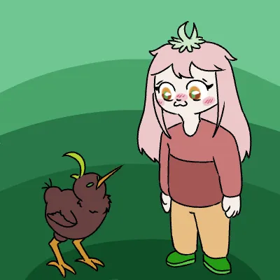 Tomato girl and her pet Keewee