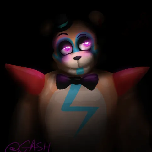 My first time drawing glamrock freddy