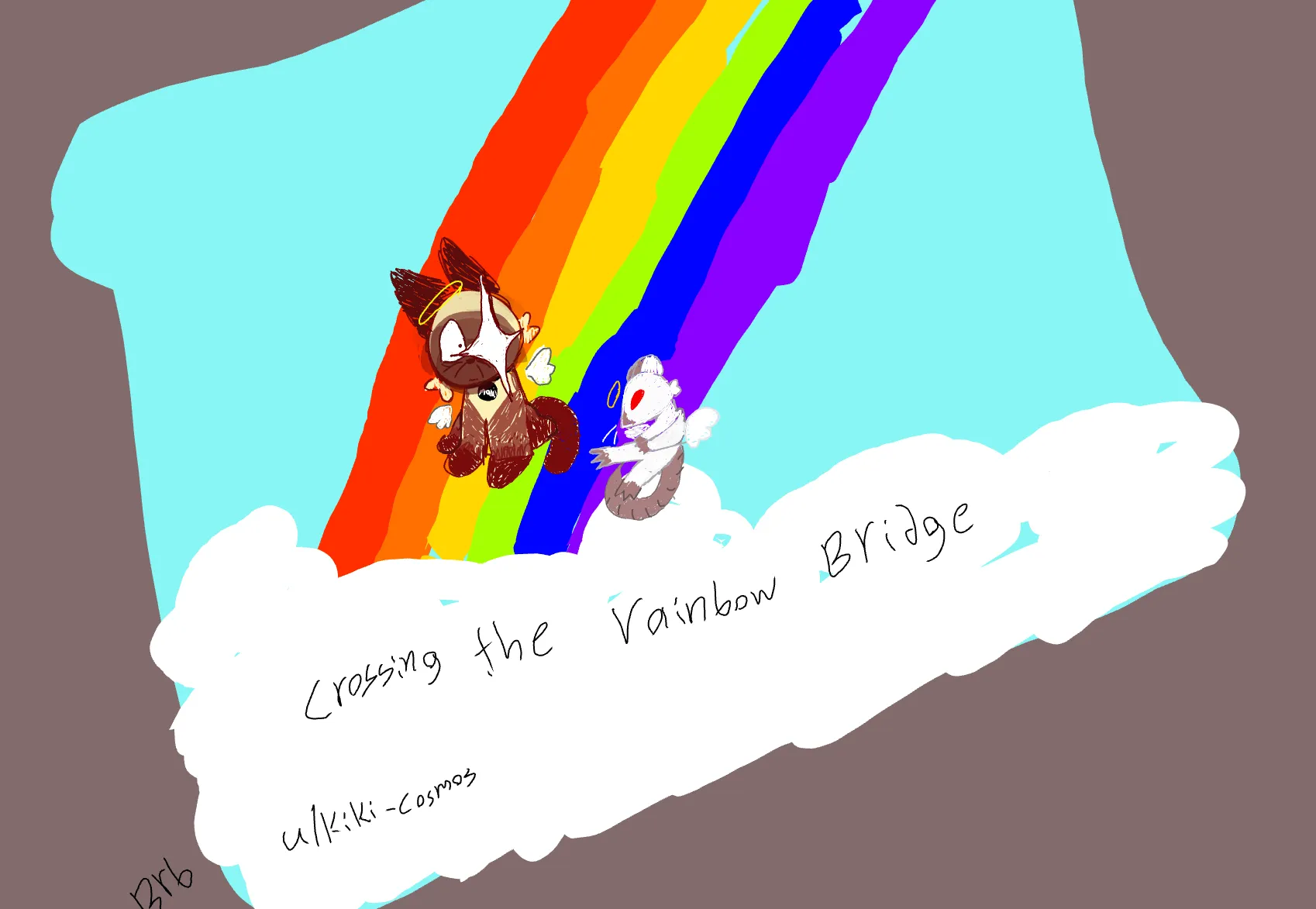 Crossing the rainbow bridge