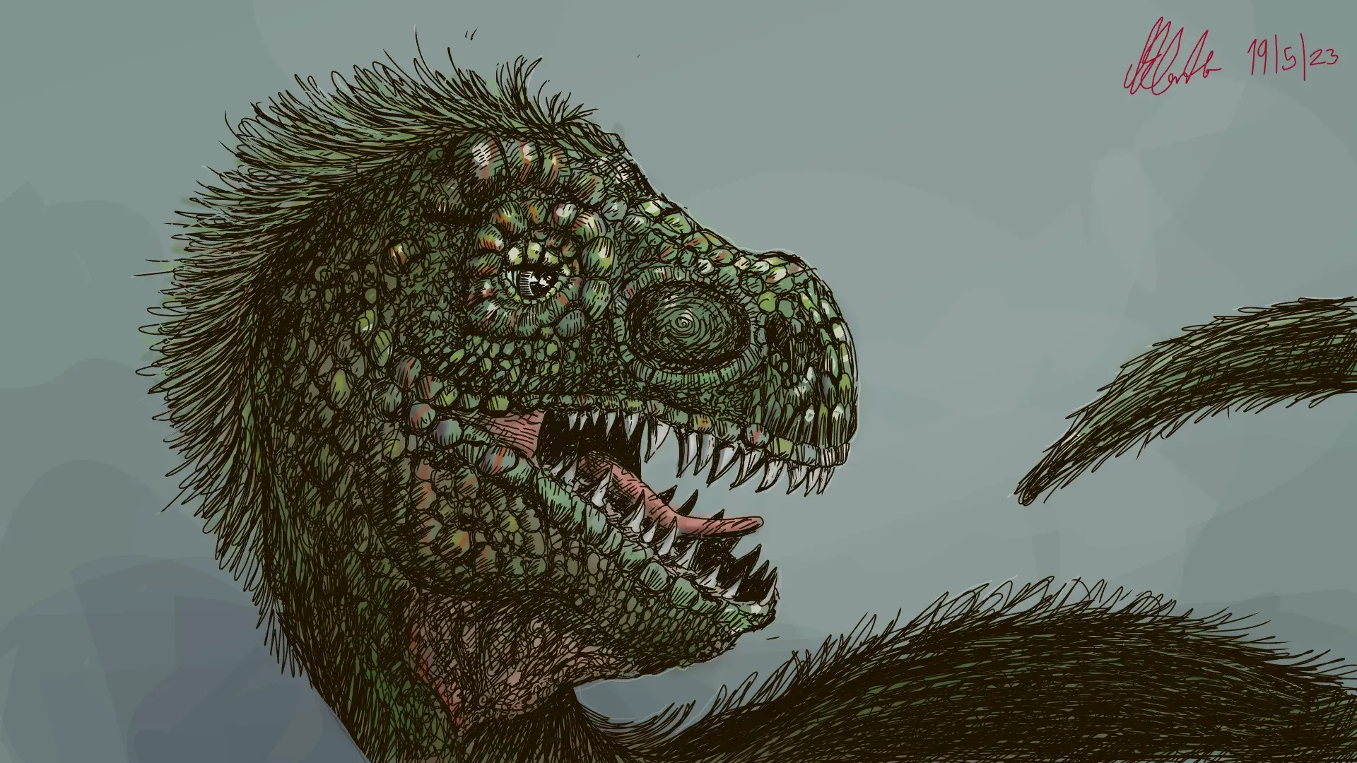 Dinosaur Art 8c