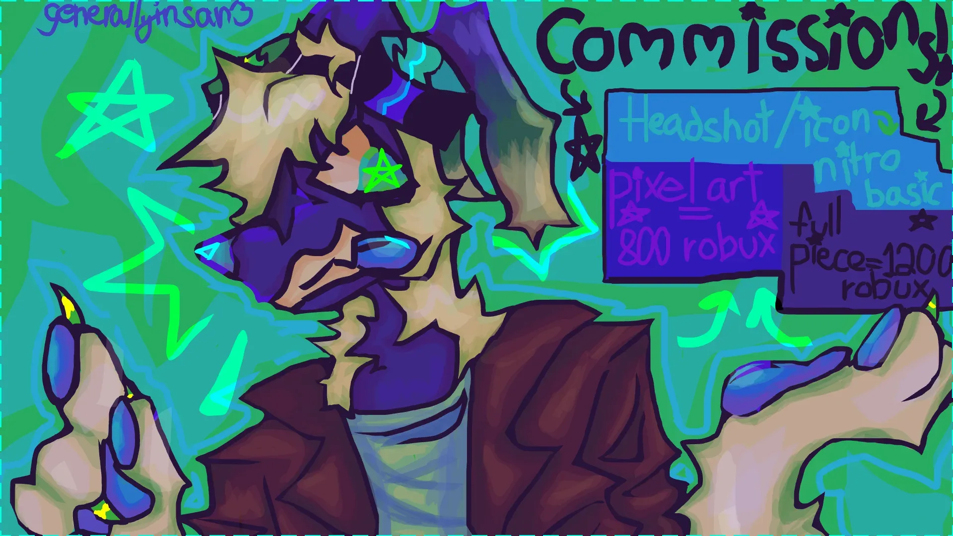 commission quote sheet!