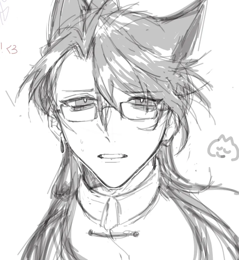 i jusr wanted to draw cat ears hehe