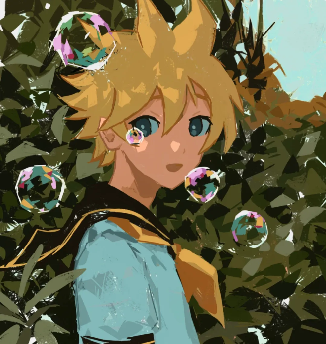 this is a certified kagamine len bubble moment