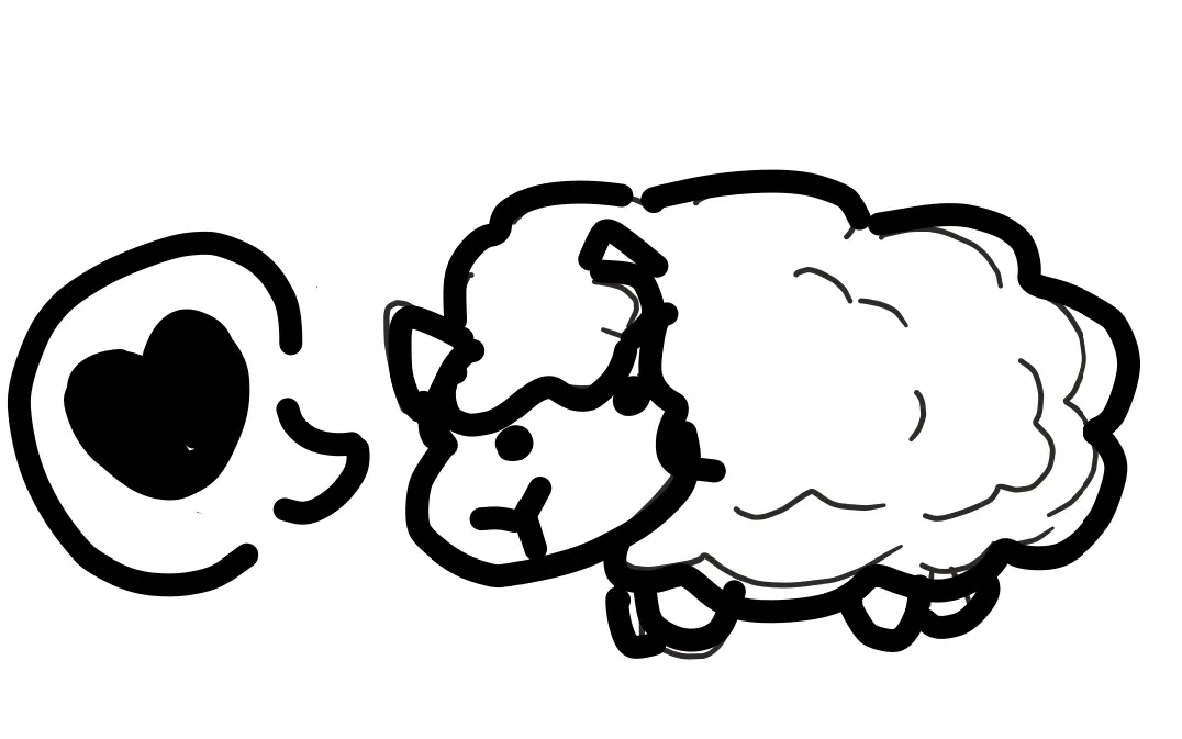 a little sheep. :D..